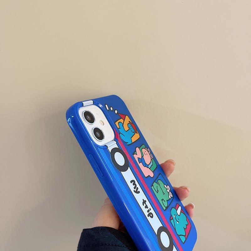 Ốp điện thoại TPU họa tiết quái vật nhỏ hoạt hình cho iPhone 11 Pro Max X XR XS Max 7 8 Plus Se 2020 12 pro max 12 mini