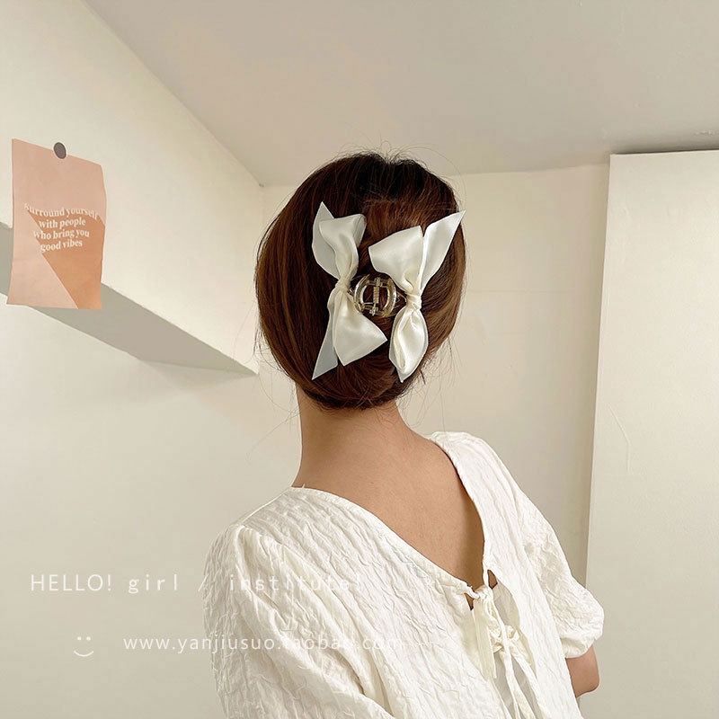 Kẹp Tóc Hình Nơ Đơn Giản Thời Trang Hàn Quốc Cho Nữ