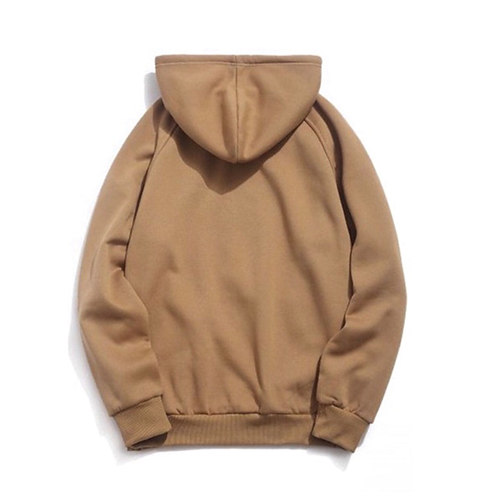 [FREESHIP_50K] Áo hoodie trơn nỉ PE Cacao giữ ấm tốt William - DS39 | WebRaoVat - webraovat.net.vn