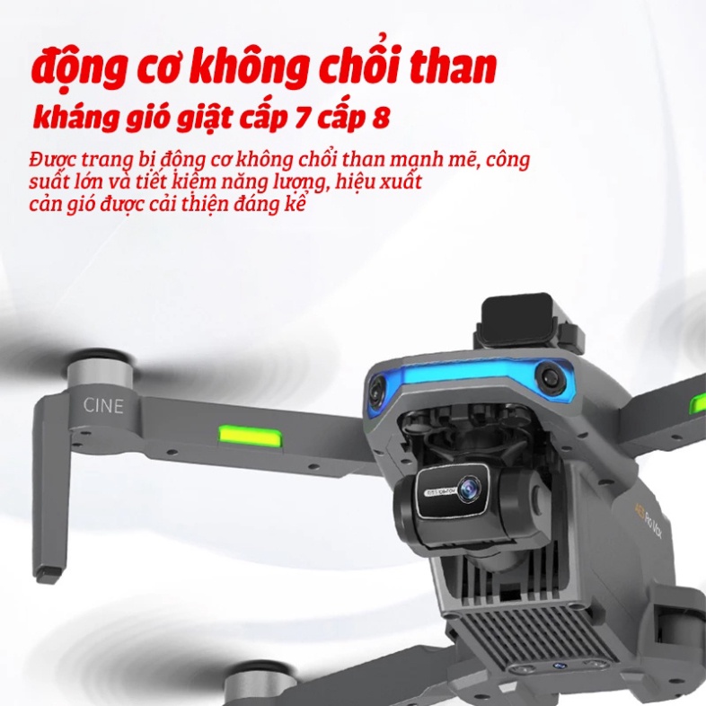 Flycam Giá Rẻ Mini Drone Camera 8K AE3 Max Bay 30 Phút, Tầm Xa 5000m, Động Cơ Không Chổi Than, Cảm Biến Va Chạm...
