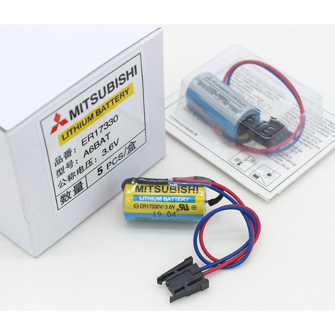 Pin MITSUBISHI MR-BAT A6BAT ER17330V/3.6V PLC Servo