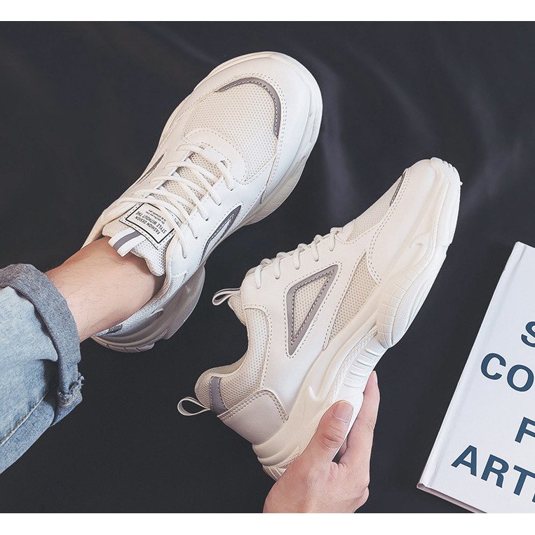 ( Có 2 Mầu ) Giày Nam Phản Quang Sneakers Thể Thao TNG Siêu Thoáng Khí