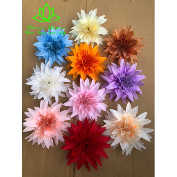 Đầu bông cúc râu to 12cm trang trí_ Hoa giả trang trí