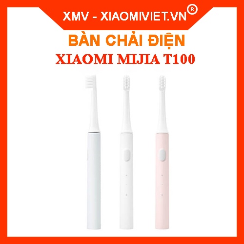 Bàn chải điện Xiaomi Mijia T100 và đầu bàn chải thay thế - Hàng chính hãng