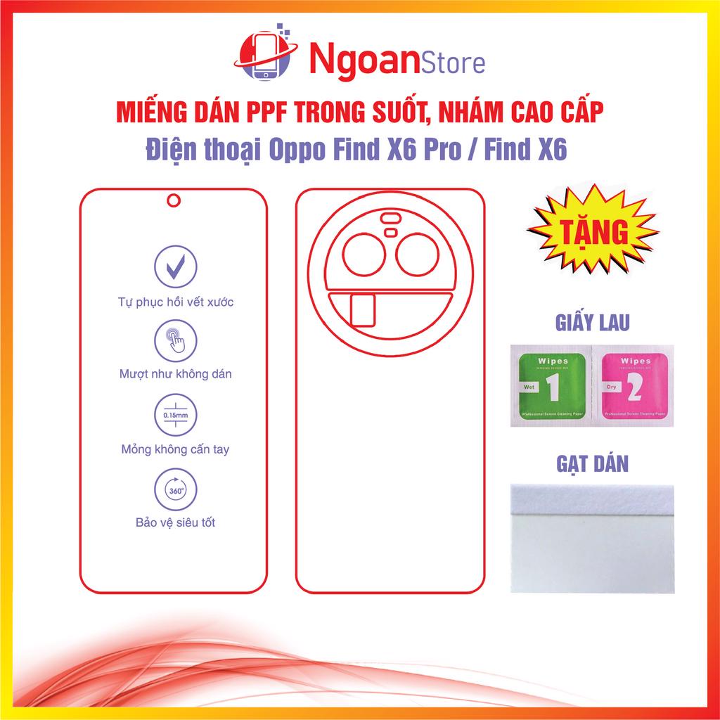 Miếng dán PPF cho Điện thoại Oppo Find X6 Pro / Find X6 - Ngoan Store