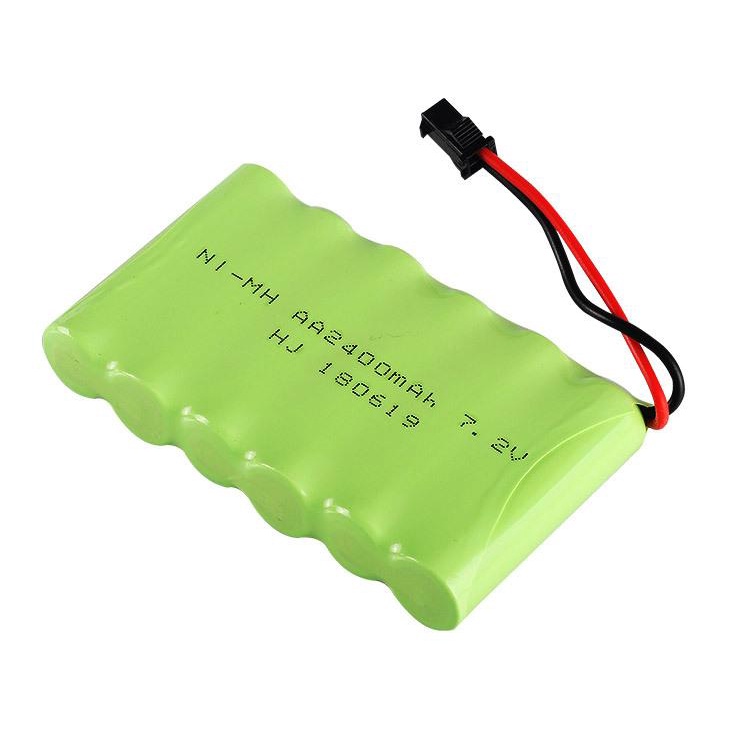 Combo Bộ Pin + sạc Dành Cho Ô tô Điều Khiển Từ Xa 7.2v 2400mAh Siêu Lâu