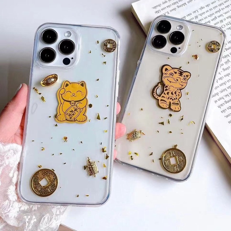 🧧 Tết🧧 - Ốp Hổ Vàng May Mắn Tài Lộc - Mèo Thần Tài  IPhone 7 8 x xs xr 11 12 13 plus / pro / max