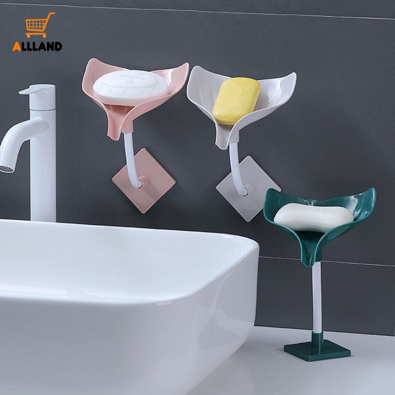 Giá Đỡ Xà Phòng Gắn Tường Bằng ABS Hình Đuôi Cá Voi Sáng Tạo Chống Trượt Có Thể Tháo Rời Tiện Dụng