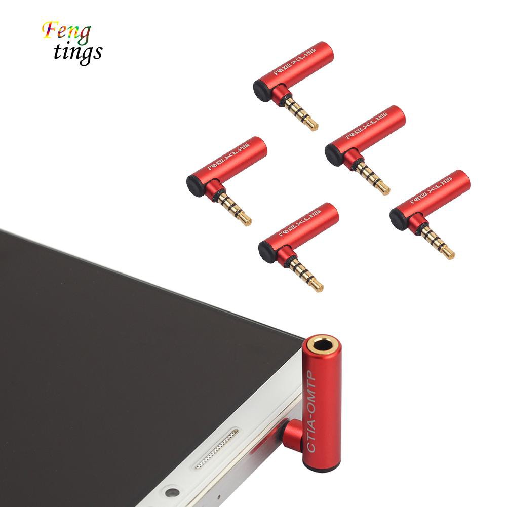 Giắc chuyển âm thanh 2 đầu chuẩn 3.5mm góc co L