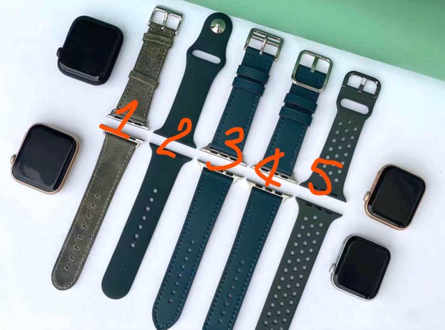 Bộ sưu tập Dây Apple watch màu xanh Midnight Green cực HOT