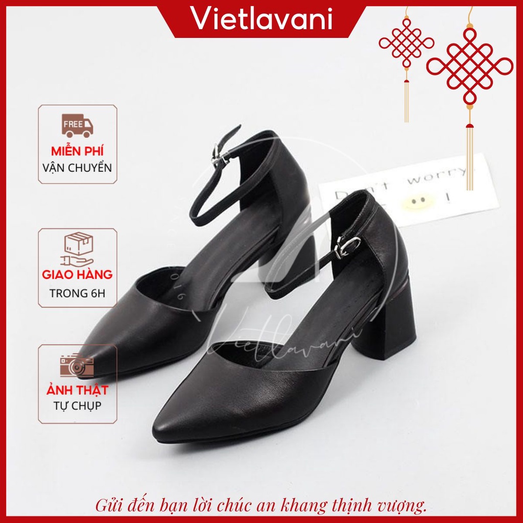 Giày sandal cao gót C4 big size 40-43, size lớn ngoại cỡ cao 5 phân VIETLAVANI