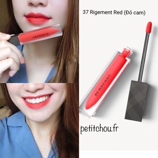🔥Tách set son kem burberry màu 37 Rigment Red (đỏ cam)