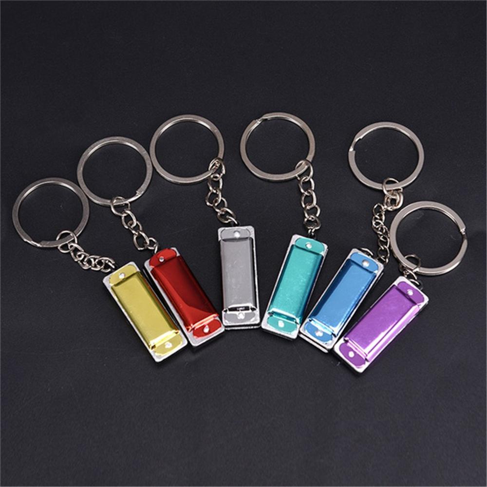 LILYES Kèn Harmonica 3.6 * 1.2 * 0.8cm Có Móc Khóa Giá Đỡ