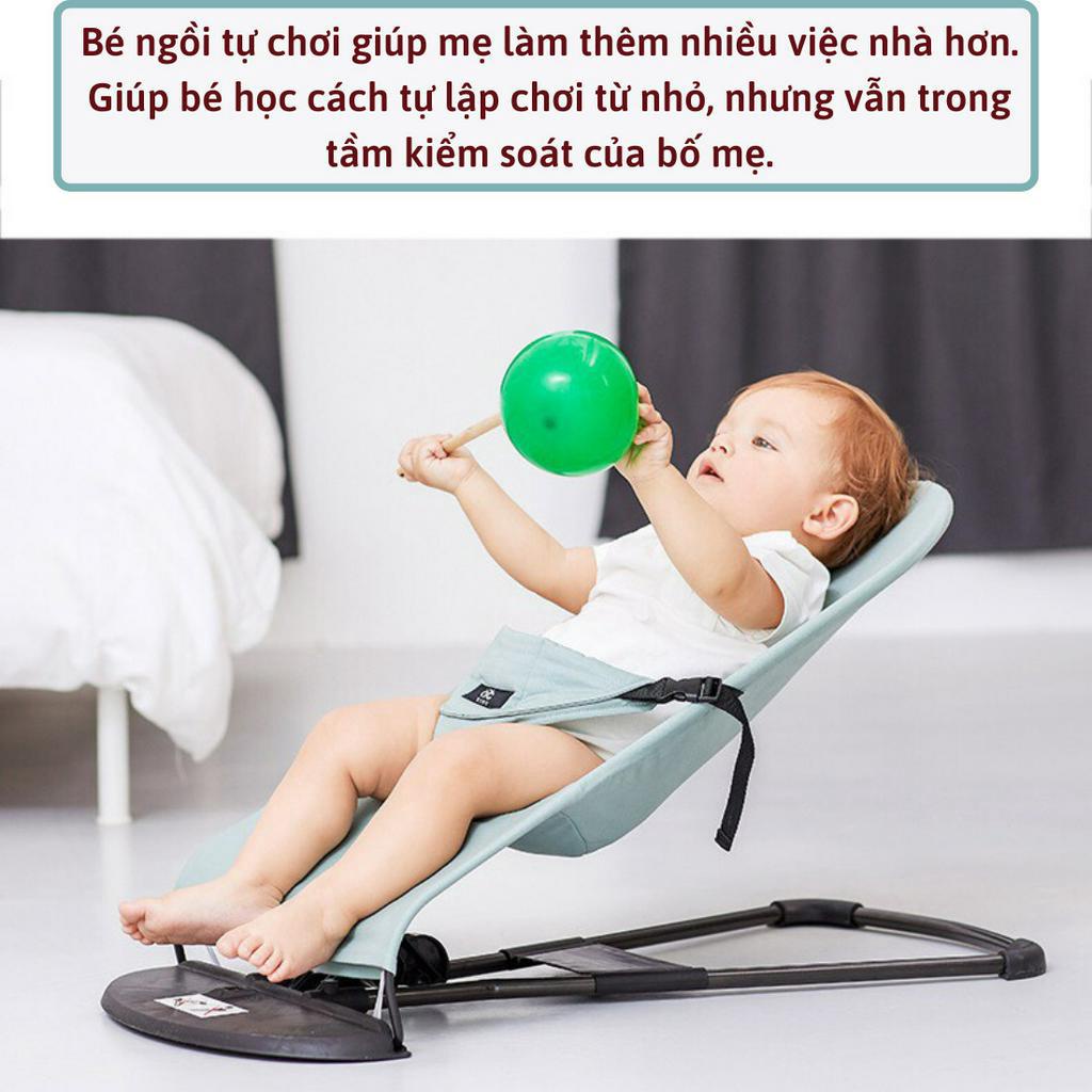 [Hỏa Tốc] Ghế nhún rung cho trẻ sơ tinh từ 2 tháng, chất liệu vải cotton chống võng lưng thoáng mát cho bé,Shop Bố SaM