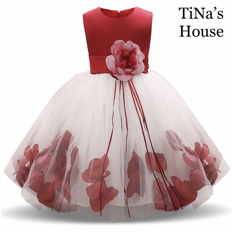 Đầm Công Chúa Phối  Ren Hoa Thiết Kế Xinh Yêu... Cho Bé Từ 0-02Tuổi.