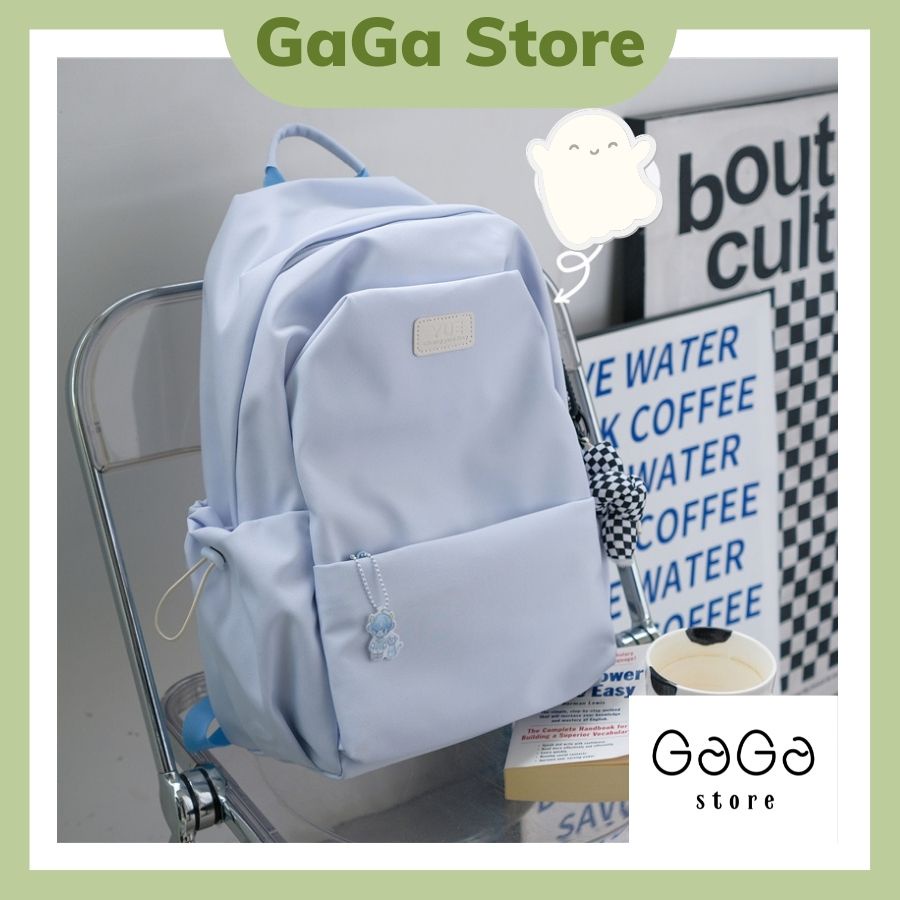 Balo đi học nữ trơn basic màu pastel dễ thương thời trang ulzzang hàn quốc B388