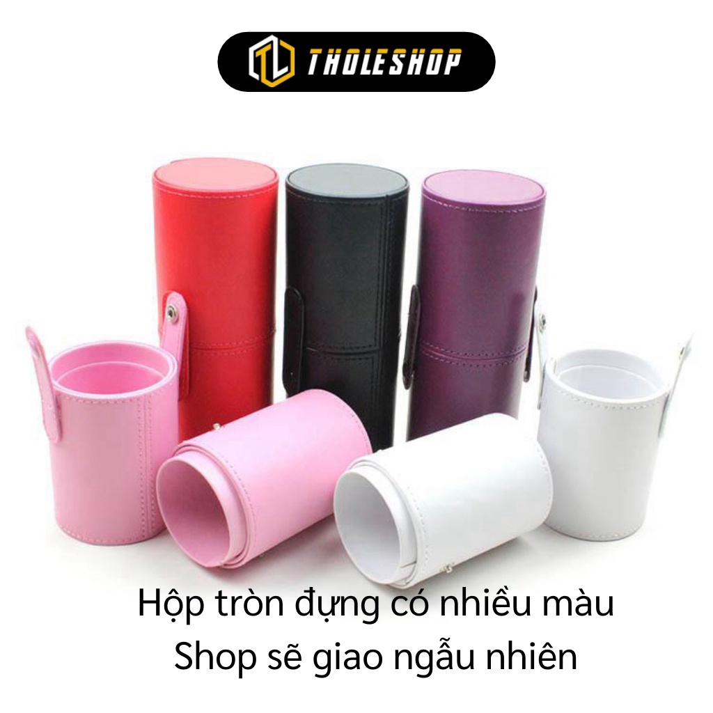 [SGD] Hộp Đựng Cọ - Hộp Tròn Đựng Cọ Trang Điểm Kiểu Dáng Ống Trụ Mở Ra Thành 2 Ống 6637