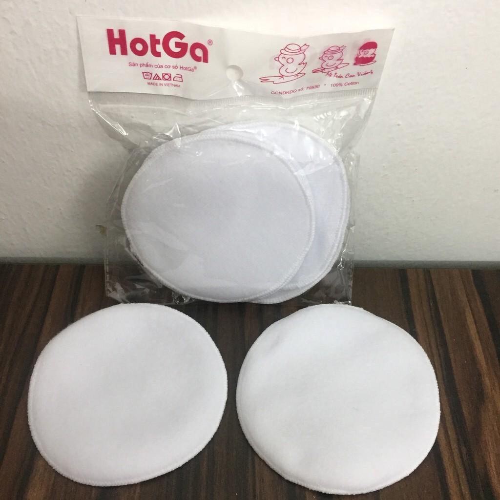Túi 4 Miếng Lót Thấm Sữa Bằng Vải Tái Sử Dụng| Hàng Việt Nam| Hotga