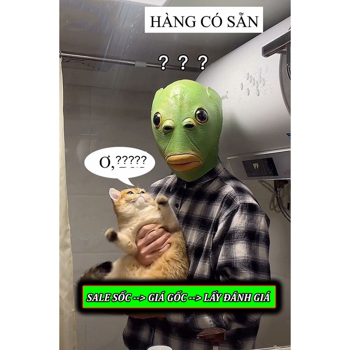 Cosplay hoá trang đầu ếch, đầu chó, đầu ngựa hài hước halloween