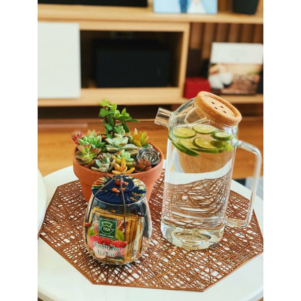 BỘ BÌNH THỦY TINH NẮP NGHIÊNG   LOẠI LỚN