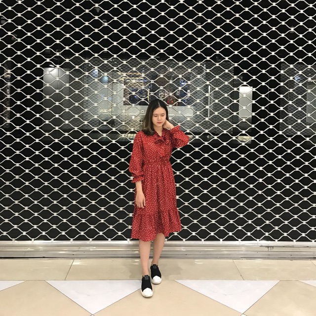 Đầm babydol đỏ