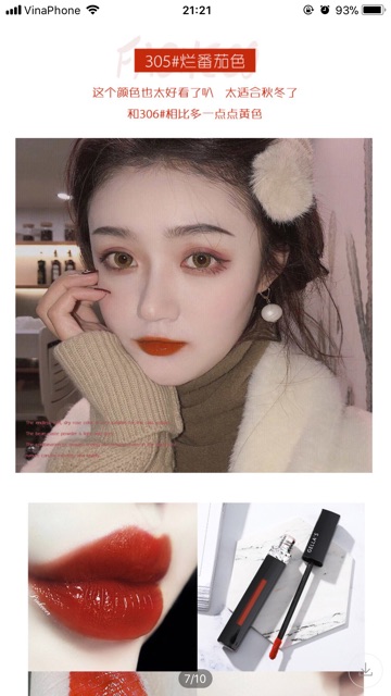 Son kem GELLA’S LIP LACQUER Hàng Nội Địa Trung | BigBuy360 - bigbuy360.vn