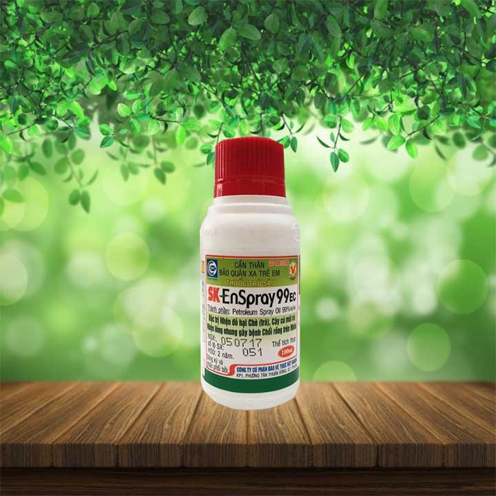 Hoa hồng Dầu khoáng trị rệp sáp, nhện đỏ chuyên trị trên hoa kiểng chai 100ml
