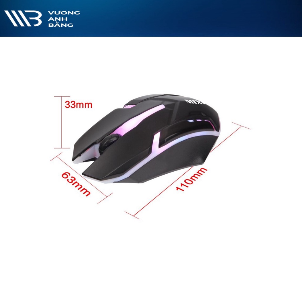 Mouse Chuột máy tính MIXIE X3 USB- Hàng chính hãng VNG