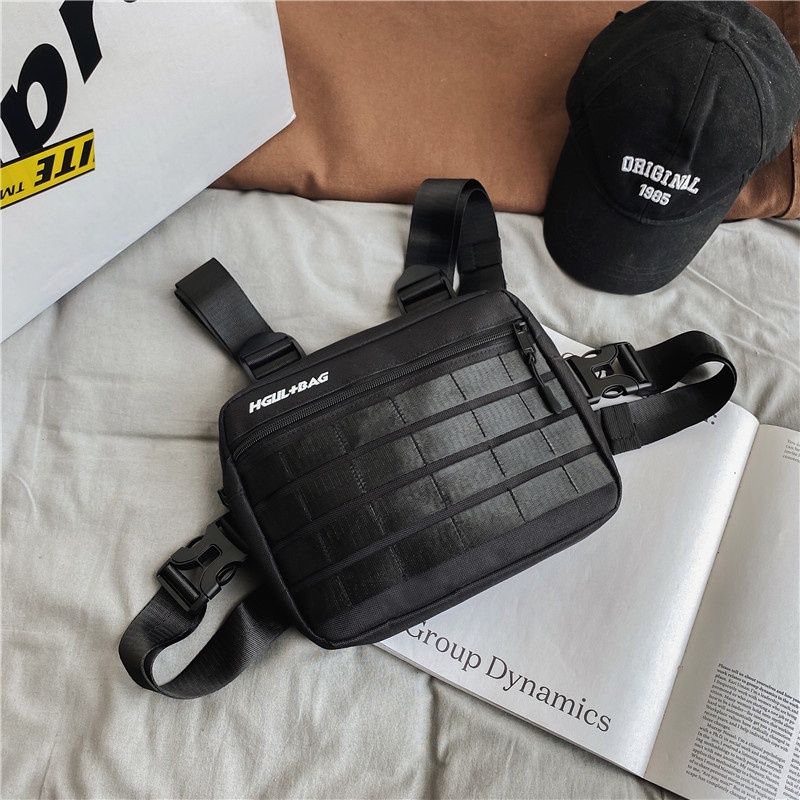 Túi Đeo Chéo Đa Năng Phong Cách Hiphop Đường Phố Thời Trang Unisex