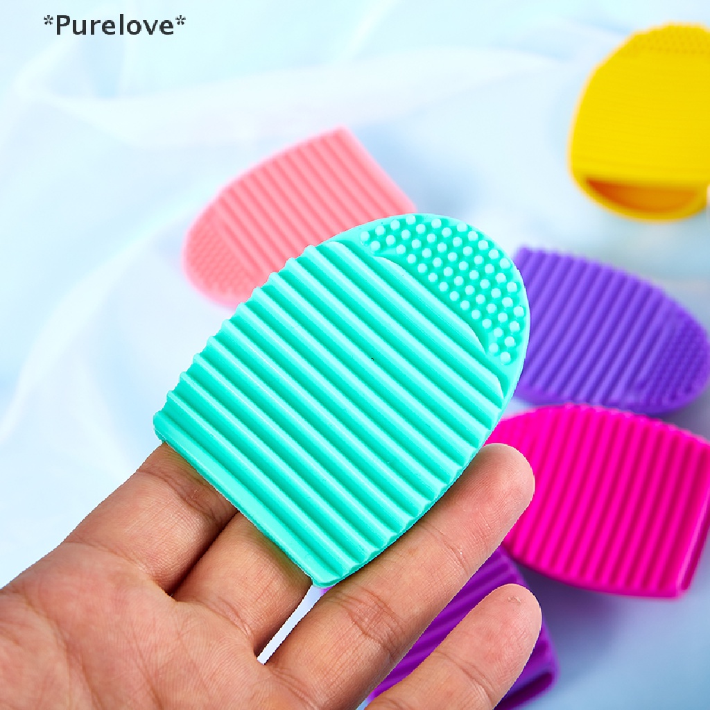 1 Miếng Silicone Vệ Sinh Cọ Trang Điểm Tiện Dụng