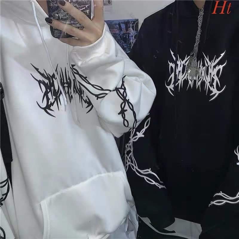 Áo hoodie rễ cây in tay H2A688