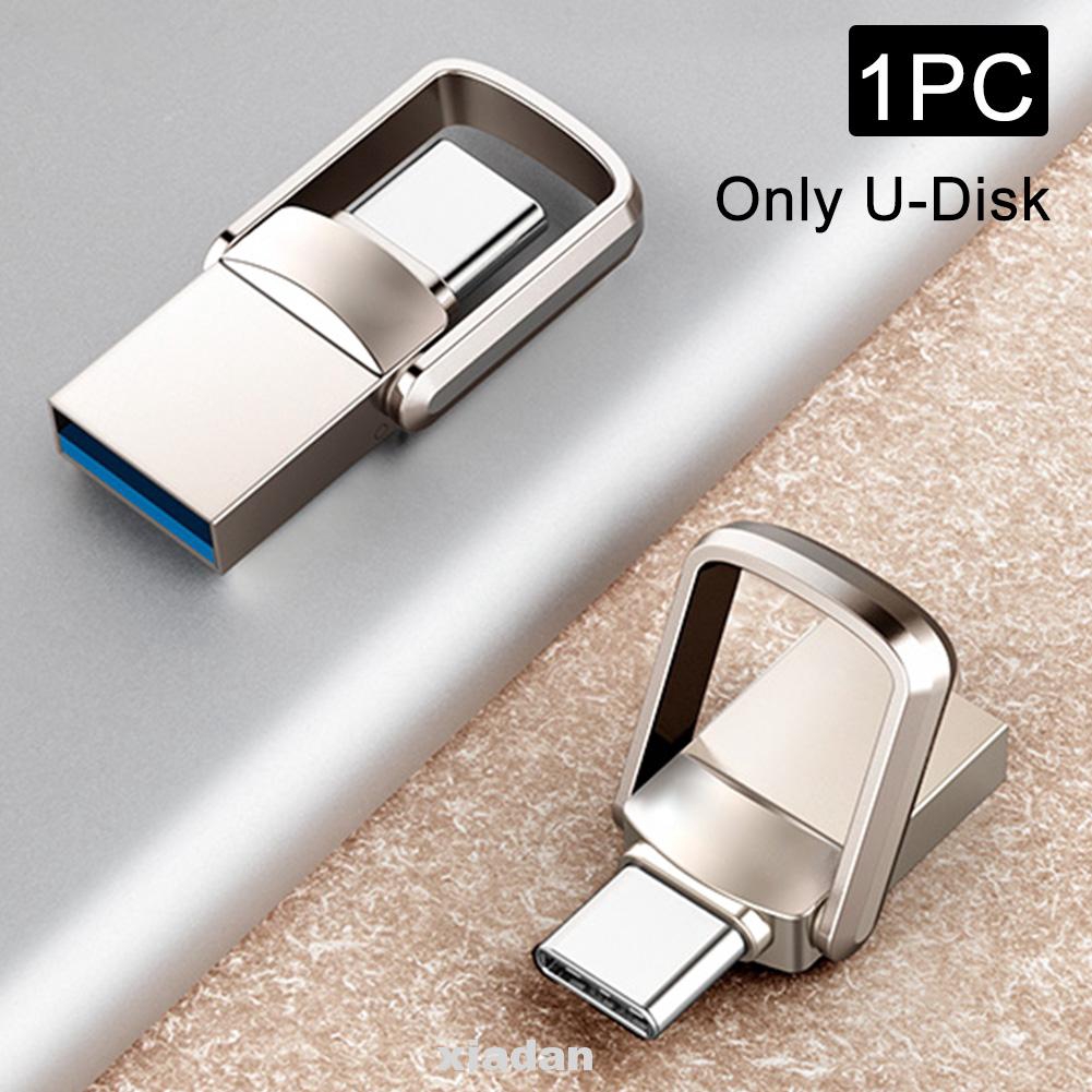 USB 3.1 U Disk Flash Drive Memory Type-c 32GB Hanging Mini Portable Stick Waterproof Pendrive Key Metal Phone