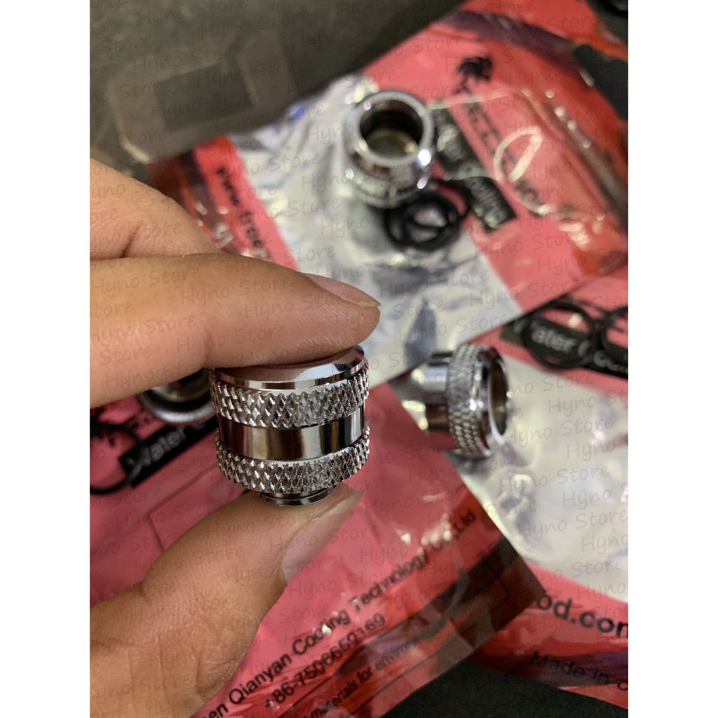 Fit nối ống cứng tản nhiệt nước OD14 - 4 gioăng cao su chất lượng -Tản nhiệt nước PC.