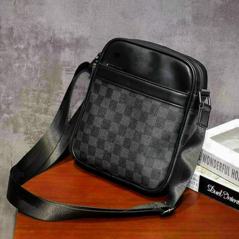 Túi Đeo Chéo Nam Nữ Caro Classic Kèm Ảnh Thật KSS01