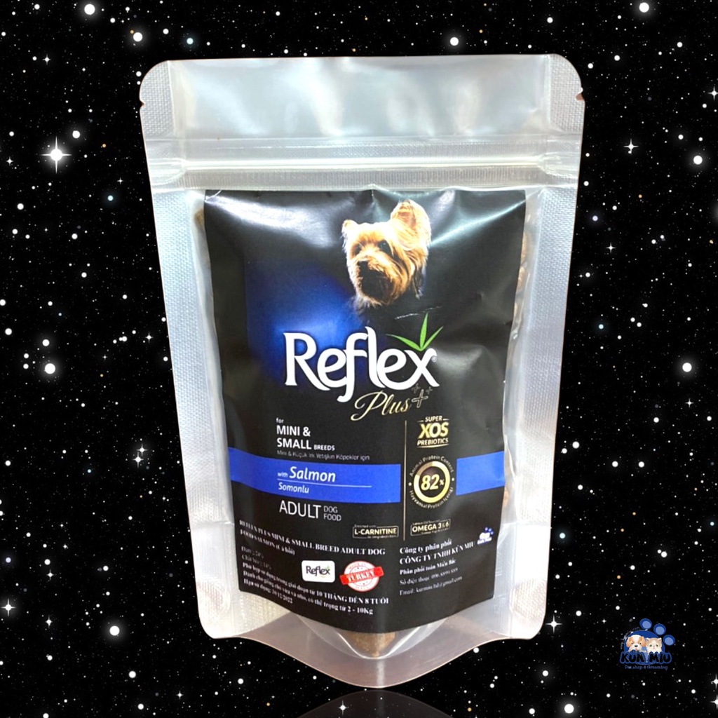 {Gói 100g} Thức ăn cho chó con và chó trưởng thành Reflex ổn định tiêu hóa,tăng cường hệ miễn dịch - Kún Miu Hà Nội