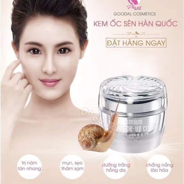Sét kem ốc sên hàn quốc 3 món