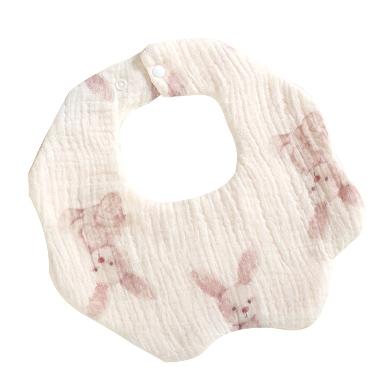 Khăn Choàng Cổ 6 Lớp Chất Liệu cotton Họa Tiết Hoa Xoay 360 Độ Cho Bé