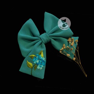 Đồ Cột Tóc Hoa - Dây Cột Tóc Thêu Tay - Scrunchies Thắt Nơ