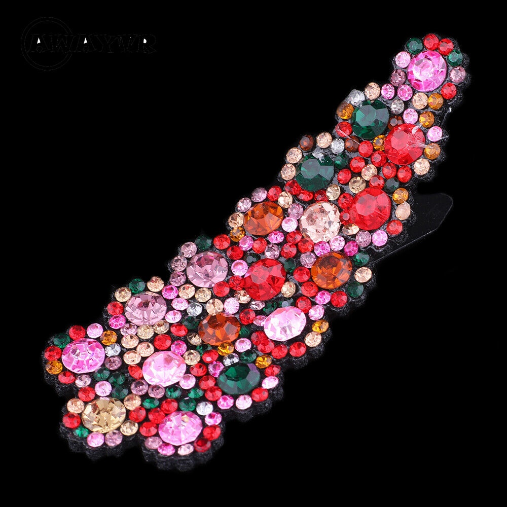 Set 2 kẹp tóc đính pha lê thời trang cho nữ