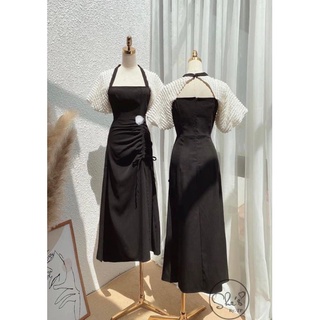 ĐẦM DÀI DỰ TIỆC KÈM TAG HOA BIGSIZE (L-2XL)