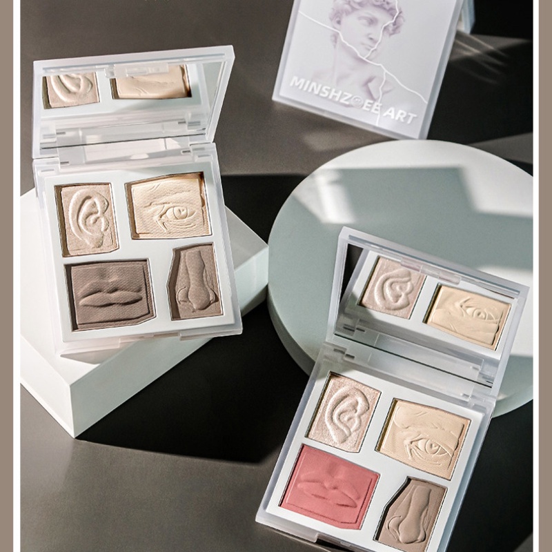 (Hàng Mới Về) Phấn Bắt Sáng Màu Lì Có Độ Bóng Cao Thương Hiệu Minshzee | BigBuy360 - bigbuy360.vn