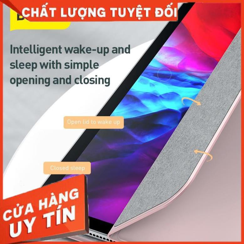 Bao da chống sốc siêu mỏng 1.5mm cho iPad Pro 12.9 2020 hiệu Baseus Simplism Gen 2 - Hàng chính hãng