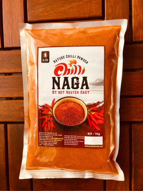 ỚT BỘT CAO CẤP NAGA TẠO CẤP ĐỘ MÌ CAY (GÓI 1KG)