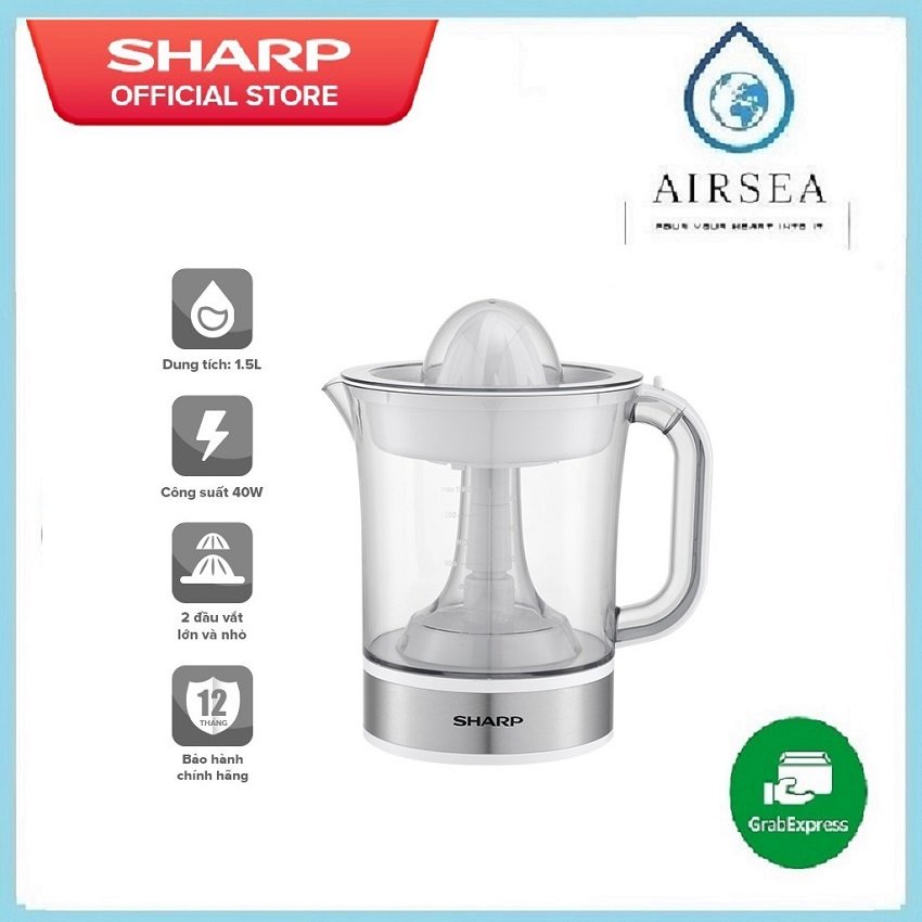 Máy Vắt Cam Sharp EJ-J415-WH Dung Tích 1.5L ( Màu Trắng)