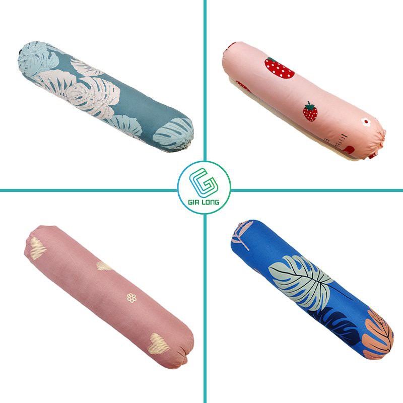 Vỏ gối ôm💖35x100💖 vỏ gối, bao gối ôm cotton poly đơn giản Gia Long Home | BigBuy360 - bigbuy360.vn