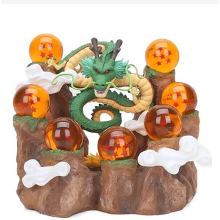 Mô hình rồng thần chính hãng, NGỌC RỒNG, núi đựng ngọc rồng, base mica đựng ngọc rồng có LED