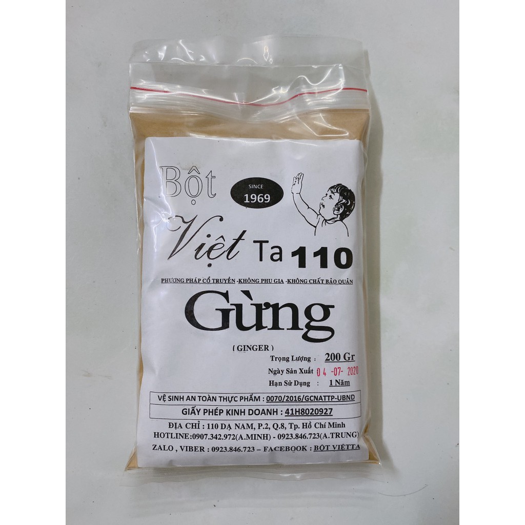 Bột Gừng Bột Việt Ta