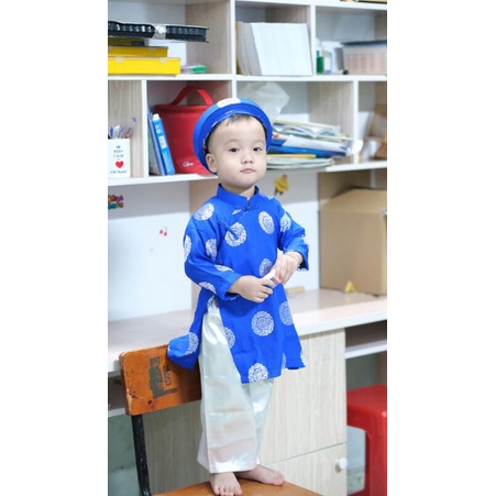 Áo dài truyền thống kèm quần vải thái tuấn từ 8kg 45kg
