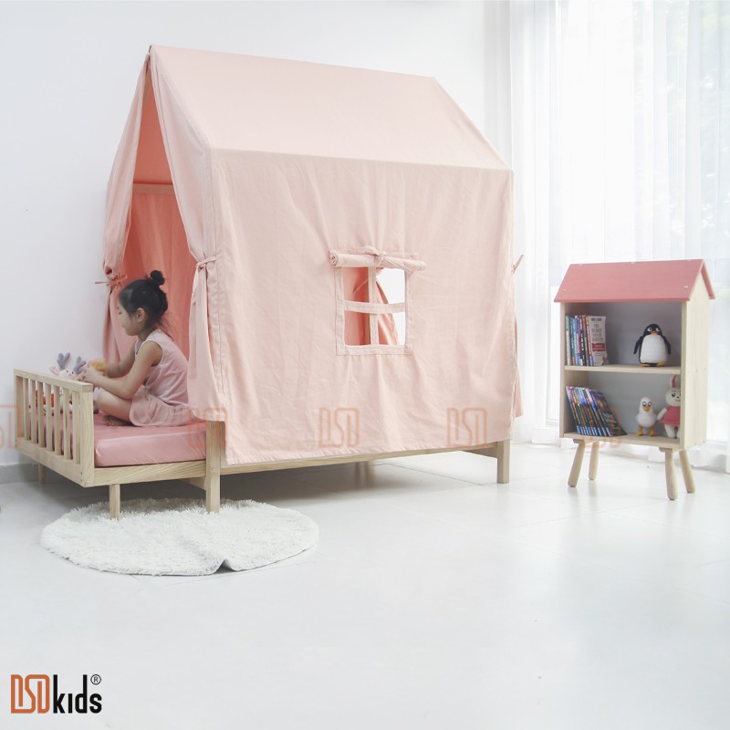 Giường trẻ em 🛑FREESHIP🛑 Giường lều gỗ thông minh cho bé [ Nguyên liệu 100% gỗ tự nhiên nhập khẩu]