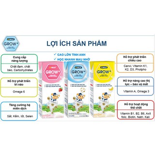 Thùng 48 Hộp 180ml Sữa Tươi Tiệt Trùng VPMilk Grow+